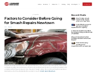 Factors to Consider Before Going for Smash Repairs Newtown - Lewisham 