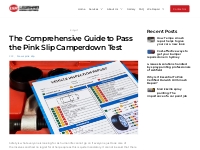 The Comprehensive Guide to Pass the Pink Slip Camperdown Test - Lewish
