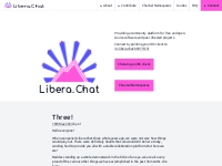 Libera Chat | A next-generation IRC network for FOSS projects collabor