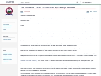 The Advanced Guide To American Style Fridge Freezers - kemuwiki
