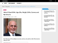 Ashraf Ghani Wiki, Age, Bio, Height, Wife, Career, and Net Worth