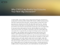 Why CSGO Case Battle You'll Use As Your Next Big Obsess...