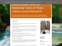 Reforestation and  the Medicinal Uses of Trees  -Liliana Usvat Researc