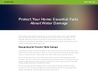 Protect Your Home: Essential Facts About Water Damage