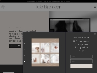 Custom website design and logo design services - Little blue deer