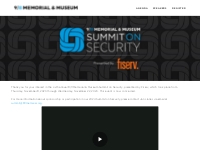 9/11 Memorial    Museum Summit on Security