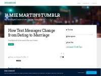  How Text Messages Change from Dating to Marriage | Blog of Jamie Mart