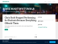  Chris Rock Stopped Performing for Students Because... | Blog of Jamie