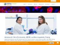 In Vitro Cytotoxicity, ADME and Biocompatibility Services