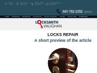 Locks repair: mortise lock, weiser lock - Vaughan (Ontario)