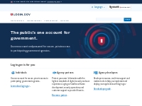      The public's one account for government.   | Login.gov