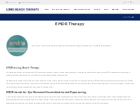 EMDR Therapy Long Beach CA   Long Beach Therapy