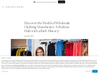 Discover the World of Wholesale Clothing Manchester: A Fashion Hub wit