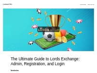 The Ultimate Guide to Lords Exchange: Admin, Registration, and Login