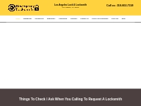 Los Angeles Lock & Locksmith | Lock Opening Los Angeles, CA |310-602-7
