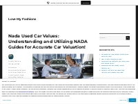 Nada Used Car Values: Understanding and Utilizing NADA Guides for Accu