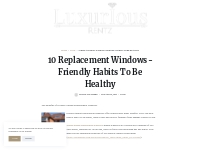 10 Replacement Windows-Friendly Habits To Be Healthy   LuxuriousRentz