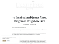 30 Inspirational Quotes About Dangerous Drugs Law Firm   LuxuriousRent