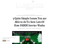 5 Quite Simple Issues You are Able to do To Save Lots Of How PAMM Serv