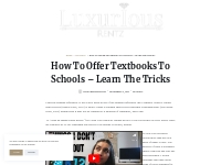 How To Offer Textbooks To Schools   Learn The Tricks   LuxuriousRentz