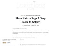 Moss Nature Rugs A Step Closer to Nature   LuxuriousRentz