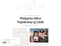 Philippines Babae Naghahanap ng Lalaki   LuxuriousRentz