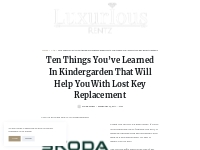 Ten Things You ve Learned In Kindergarden That Will Help You With Lost