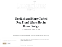The Rick and Morty Tufted Rug Trend Whats Hot in Home Design   Luxurio