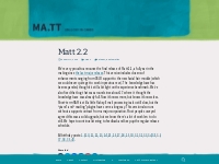 Matt 2.2 | Matt Mullenweg