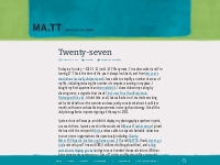 Twenty-seven | Matt Mullenweg