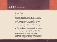 Matt 3.0 | Matt Mullenweg