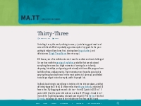 Thirty-Three | Matt Mullenweg