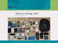 What s in My Bag, 2023 | Matt Mullenweg