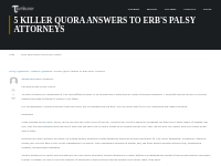 5 Killer Quora Answers To Erb s Palsy Attorneys   Tautology Online