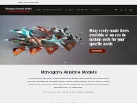        Mahogany Wood Airplane Models    MAM - Scalecraft