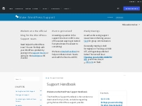 Support Handbook   Make WordPress Support