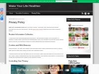 Privacy Policy - Make Your Life Healthier |