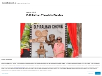 O P Ralhan Chowk in Bandra   marcellusbaptista