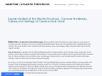 Directory - Maritime / Atlantic Provinces