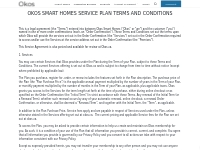 SERVICE PLAN AGREEMENT   Okos Smart Homes   Save Energy   Secure your 