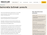 Salmonella Outbreak Lawsuits | Marler Clark