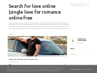 Search for love online |single love for romance online free
