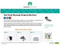 Top 12 Best Body Massage Shaping Machines of 2024 (Reviews)