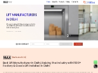 Lift Manufacturers in Delhi