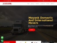 Mayank Domestic and International Movers | Call: @8792441400