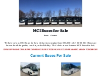 MCI Buses for Sale - MCI BUS SALES! VIEW INVENTORY OF MCI BUSES FOR SA