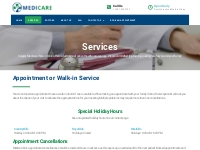 Services   Medical Walk-in Clinic   Family Practice