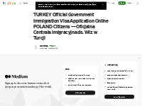 TURKEY Official Government Immigration Visa Application Online POLAND 