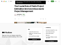 The Crucial Role of Public Project Estimation Services in Successful P