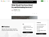 What Should You Know About Drywall Estimating Services? | by Construct